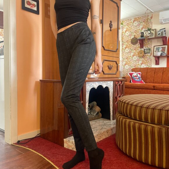 Calvin Klien plaid skinny high waisted business pants! - Picture 4 of 16